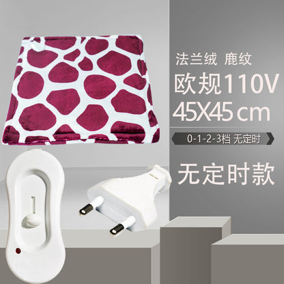 Electric Blanket, Small Single-Person Heating Blanket, Throw Blanket, Office Seat Cushion, Deer Pattern Heating Pad, Home Adjustable Warming Blanket