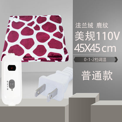 Electric Blanket, Small Single-Person Heating Blanket, Throw Blanket, Office Seat Cushion, Deer Pattern Heating Pad, Home Adjustable Warming Blanket