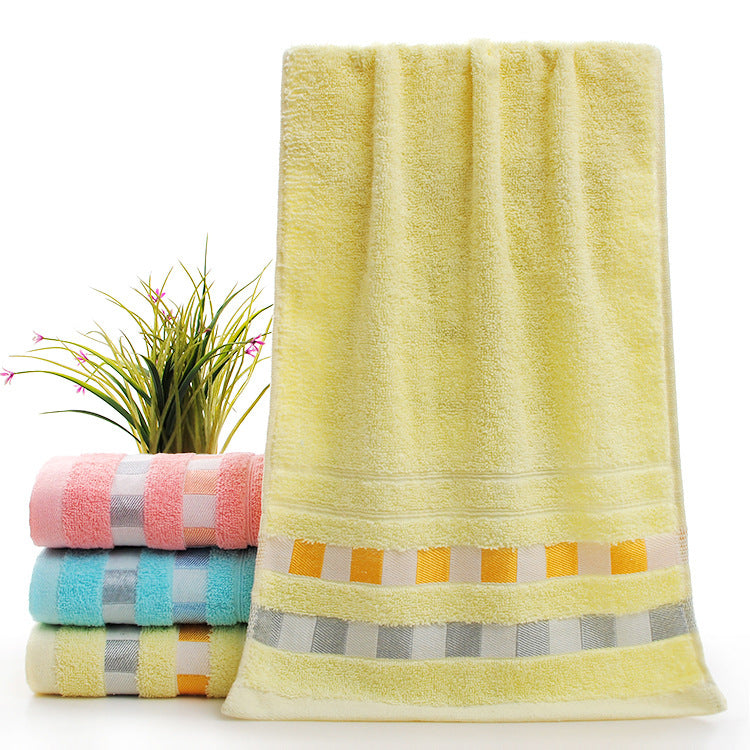 Wholesale cotton plain gold towel daily necessities face towel wedding gift Net red belt soft absorbent towel