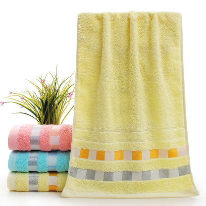 Wholesale cotton plain gold towel daily necessities face towel wedding gift Net red belt soft absorbent towel