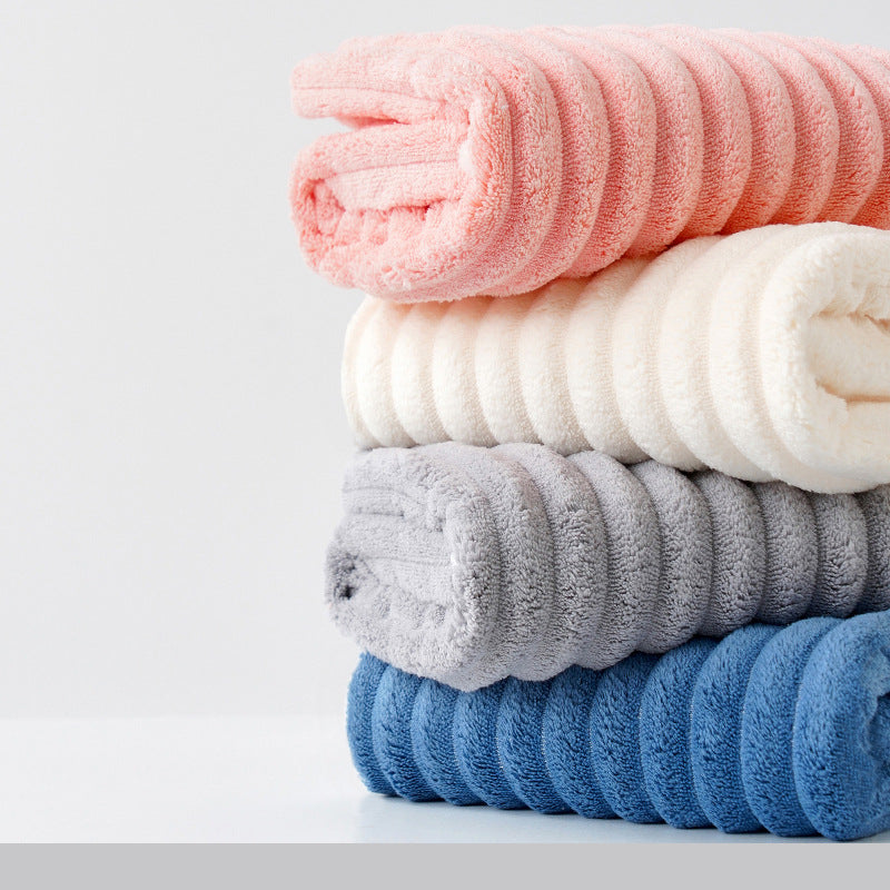 Bath Towel Coral Fleece Absorbent Shawl Beach Towel Warm Wrapping Large Bath Towel Thickened Quick-drying Swimming Gift Bath Towel