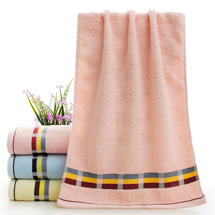 Wholesale cotton plain gold towel daily necessities face towel wedding gift Net red belt soft absorbent towel