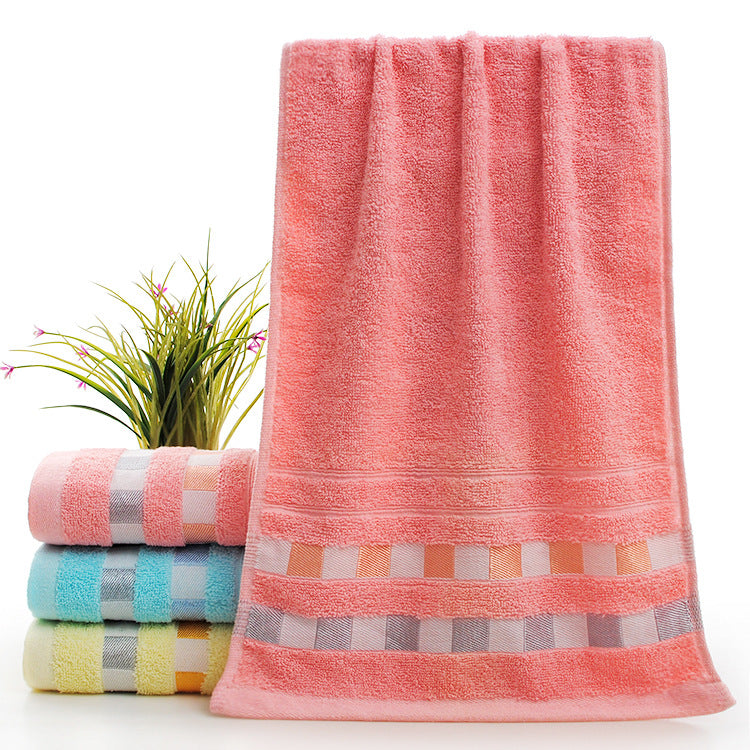 Wholesale cotton plain gold towel daily necessities face towel wedding gift Net red belt soft absorbent towel