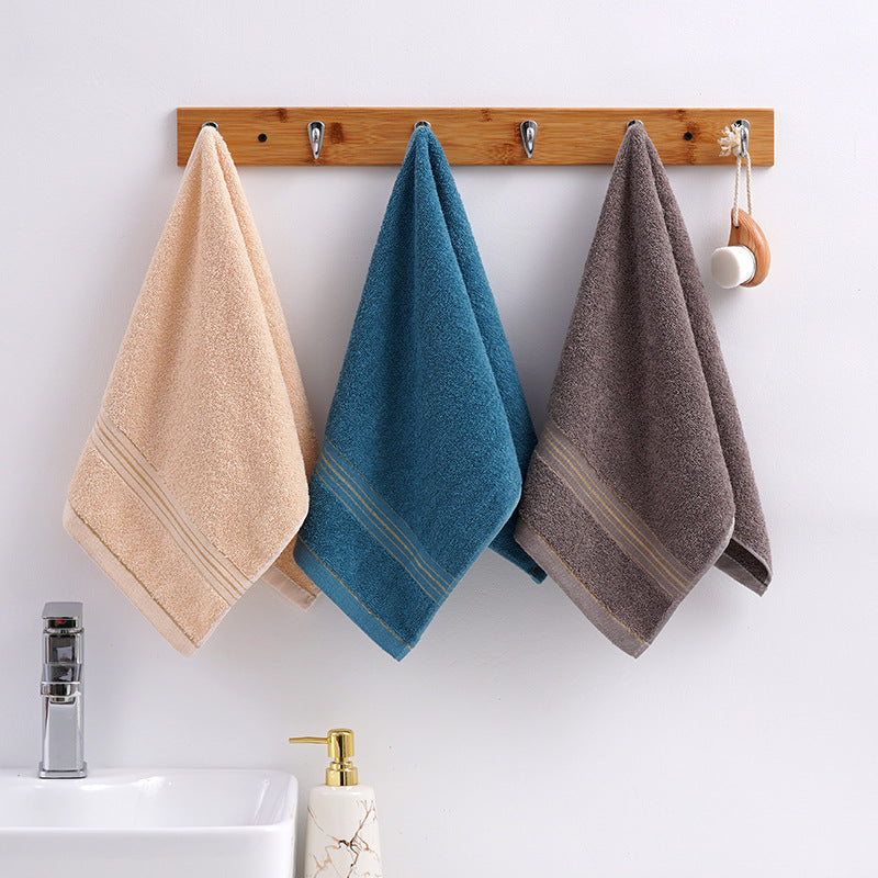 Wholesale cotton plain gold towel daily necessities face towel wedding gift Net red belt soft absorbent towel