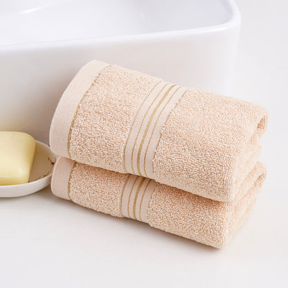 Wholesale cotton plain gold towel daily necessities face towel wedding gift Net red belt soft absorbent towel
