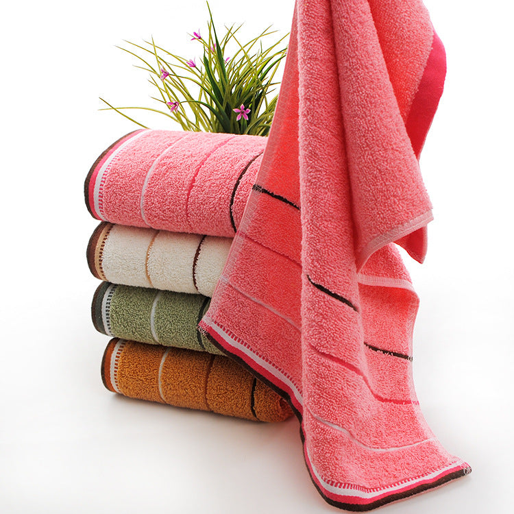Wholesale cotton plain gold towel daily necessities face towel wedding gift Net red belt soft absorbent towel