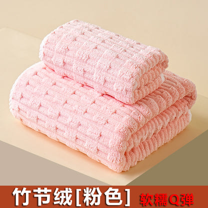 Bath Towel Coral Fleece Absorbent Shawl Beach Towel Warm Wrapping Large Bath Towel Thickened Quick-drying Swimming Gift Bath Towel