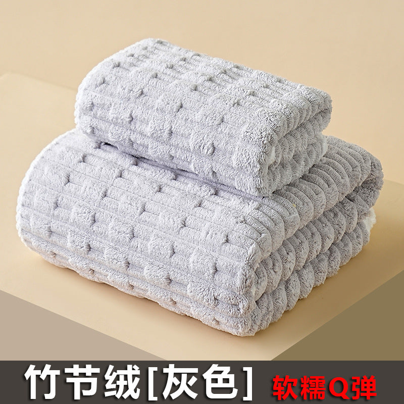 Bath Towel Coral Fleece Absorbent Shawl Beach Towel Warm Wrapping Large Bath Towel Thickened Quick-drying Swimming Gift Bath Towel