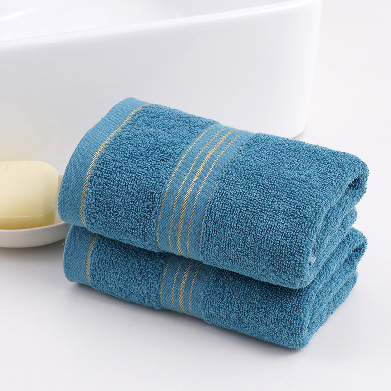 Wholesale cotton plain gold towel daily necessities face towel wedding gift Net red belt soft absorbent towel