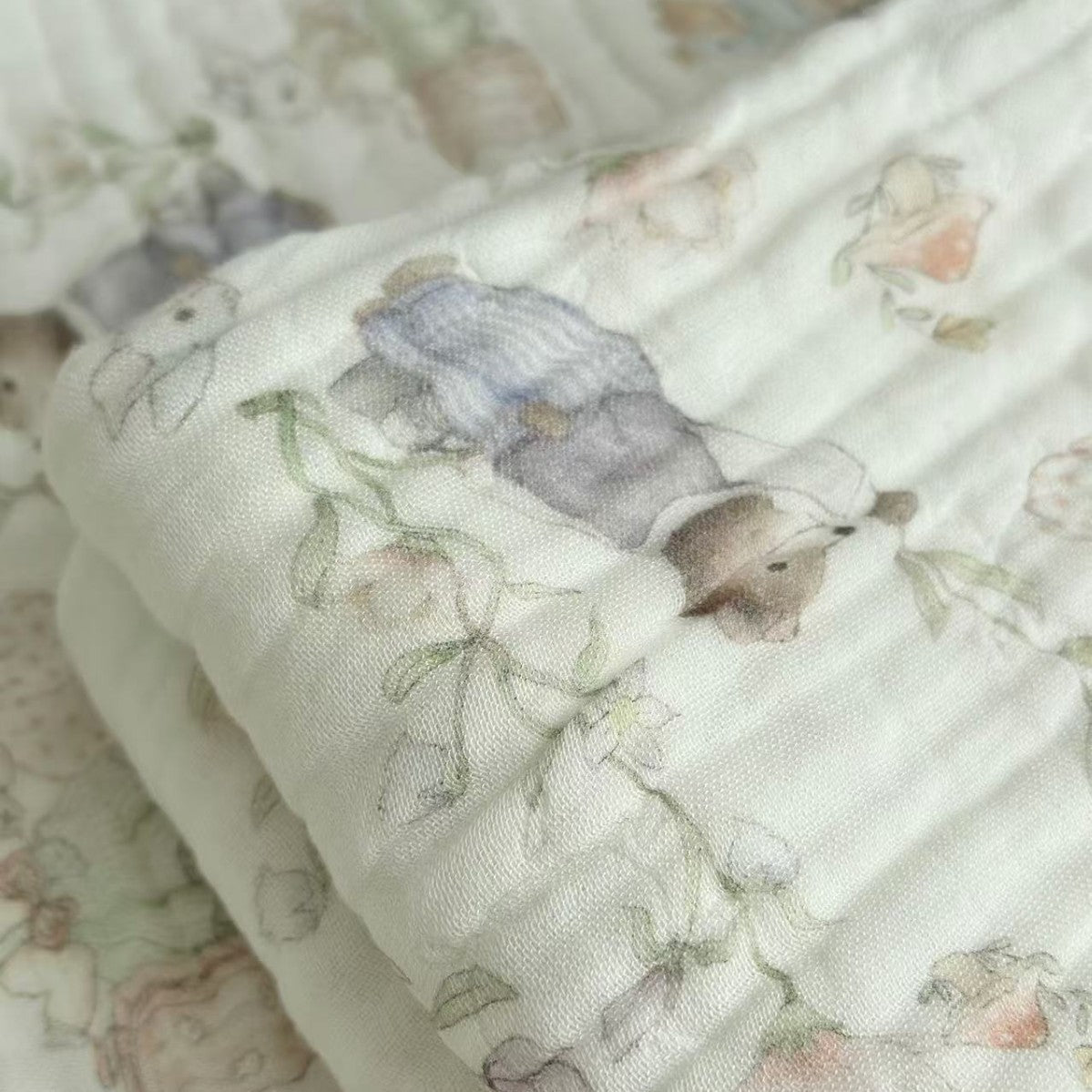 Bamboo Cotton Super Soft Class A Baby Blanket Six-Layer Interwoven Gauze Bath Towel Digital Non-Fluorescent Non-Pilling Sweat-Absorbing Breathable