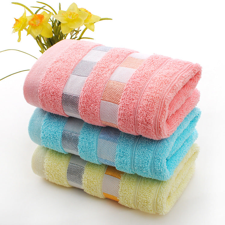 Wholesale cotton plain gold towel daily necessities face towel wedding gift Net red belt soft absorbent towel
