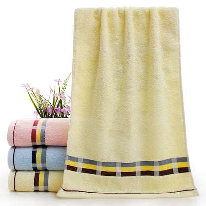 Wholesale cotton plain gold towel daily necessities face towel wedding gift Net red belt soft absorbent towel