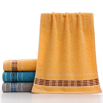 Wholesale cotton plain gold towel daily necessities face towel wedding gift Net red belt soft absorbent towel