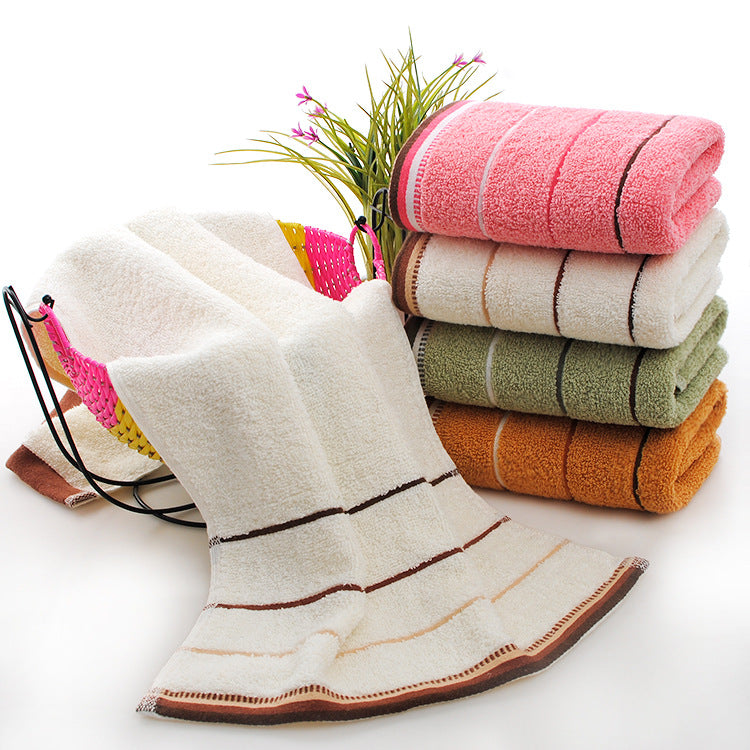 Wholesale cotton plain gold towel daily necessities face towel wedding gift Net red belt soft absorbent towel