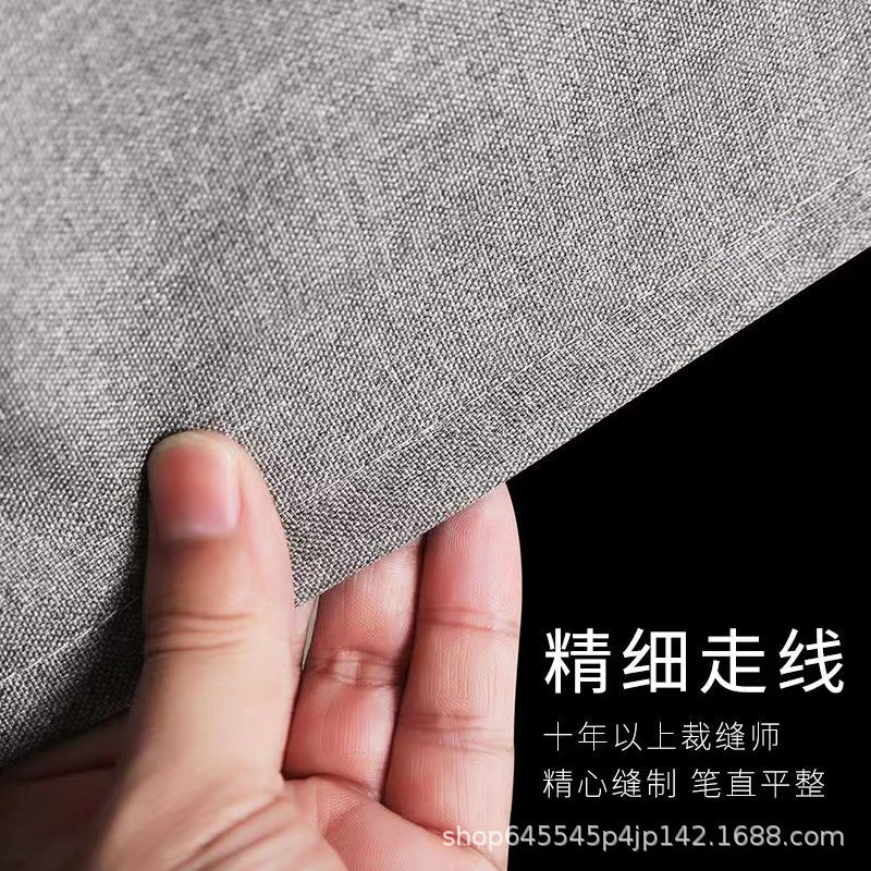 Shower curtain bathroom waterproof curtain mildew partition warm shading high-grade hanging curtain Roman hole wet and dry separation shower bath