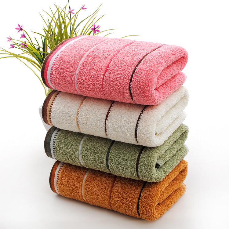 Wholesale cotton plain gold towel daily necessities face towel wedding gift Net red belt soft absorbent towel