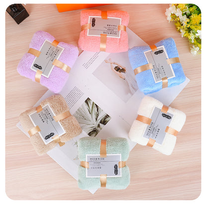 Holiday Towel Gift Box, Coral Velvet Bath Towel Three-Piece Set, Gift Box Set, Company Souvenirs, Can Be Printed with Logo, Wholesale