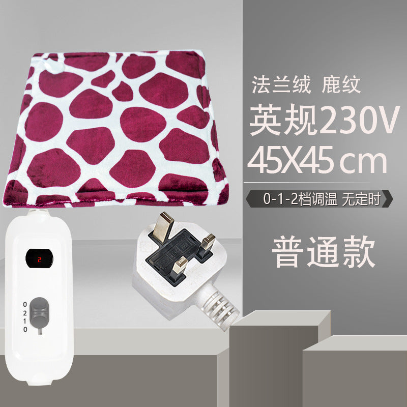 Electric Blanket, Small Single-Person Heating Blanket, Throw Blanket, Office Seat Cushion, Deer Pattern Heating Pad, Home Adjustable Warming Blanket