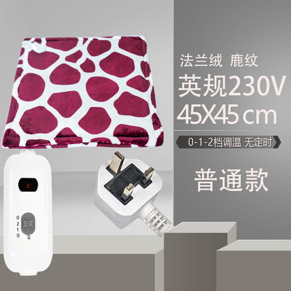 Electric Blanket, Small Single-Person Heating Blanket, Throw Blanket, Office Seat Cushion, Deer Pattern Heating Pad, Home Adjustable Warming Blanket