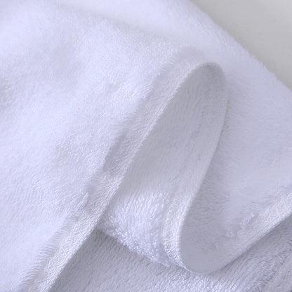Hotel towel bath towel extra large absorbent pure cotton beauty salon hotel hot spring bed &amp; breakfast white towel bath towel can add Logo