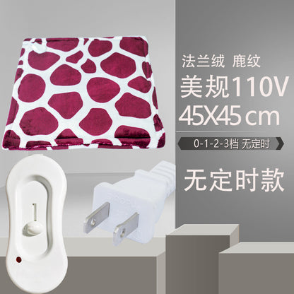 Electric Blanket, Small Single-Person Heating Blanket, Throw Blanket, Office Seat Cushion, Deer Pattern Heating Pad, Home Adjustable Warming Blanket