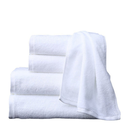 Hotel towel bath towel extra large absorbent pure cotton beauty salon hotel hot spring bed &amp; breakfast white towel bath towel can add Logo