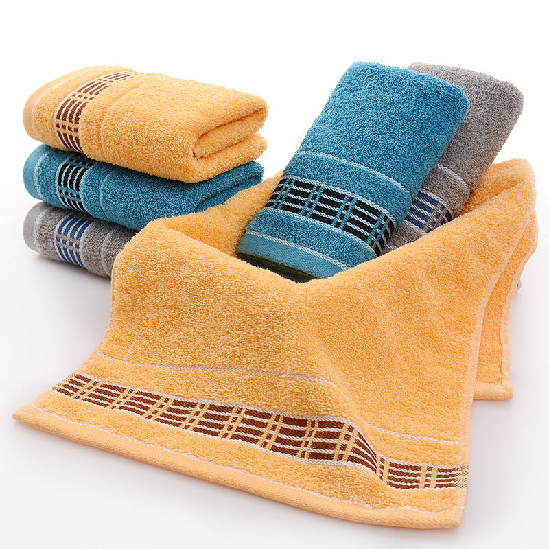Wholesale cotton plain gold towel daily necessities face towel wedding gift Net red belt soft absorbent towel