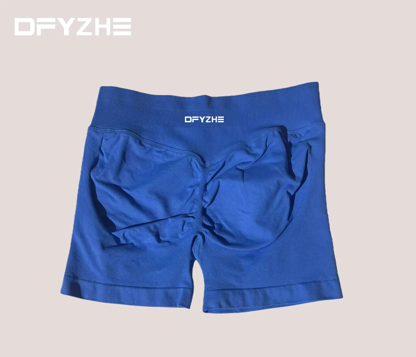 DFYZHE 4.5-inch yoga gym shorts, waist cinching and hip lifting shorts, seamless yoga shorts
