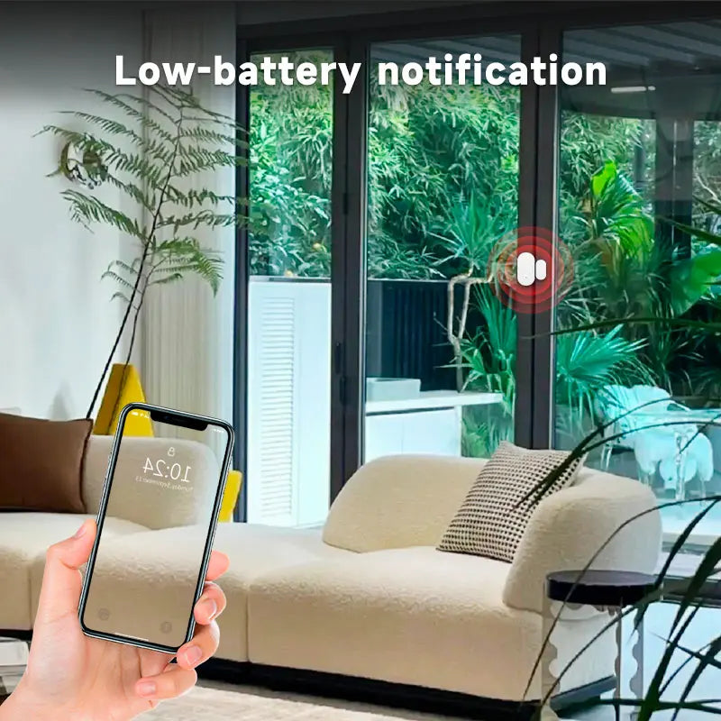 Tuya Zigbee 3.0 Smart Door Window Sensor Zigbee Door Open Closed Detectors Smart Life APP Control Via Alexa Google Home
