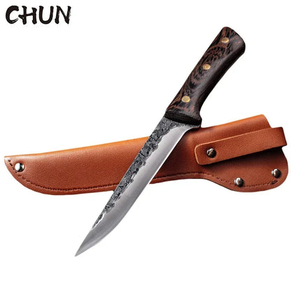 5CR15 Handmade Chopping Cleaver Butcher Knife High Carbon Steel Kitchen Chef Knife Sets Forged Blade Cooking Knives Set Cleaver