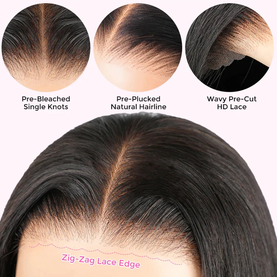ISEE Hair Upgrade 7x5 Kinky Curly Wear And Go Glueless wigs Pre Plucked  Pre Bleached HD Lace Front Wig Pre Cut Glueless Wigs