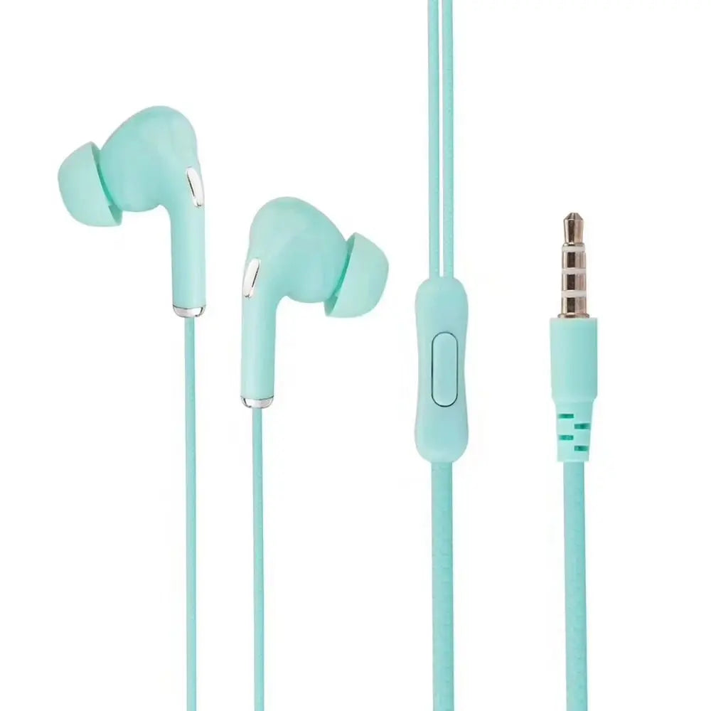 High Definition Wired Earphone 3.5mm In-Ear Control Portable Sport Wired Headset With Mic Wired Headphones For Mobile Phones