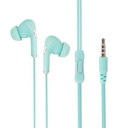 High Definition Wired Earphone 3.5mm In-Ear Control Portable Sport Wired Headset With Mic Wired Headphones For Mobile Phones