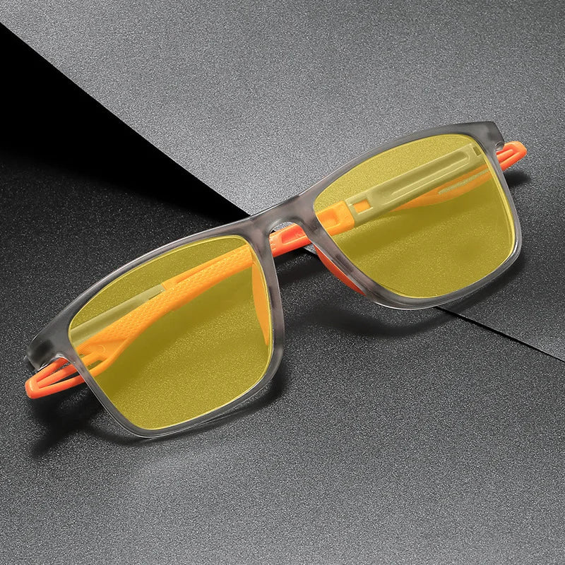 Men Women Photochromic Car Driver Goggles Night Vision Glasses Anti Glare Vintage Square Glasses Ultra Light Sport Eyewear