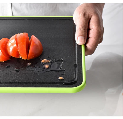 Double-side Cutting Board With Defrosting Function  Chopping Board  Kitchen  Grinding Cutting Board With Knife Sharpener