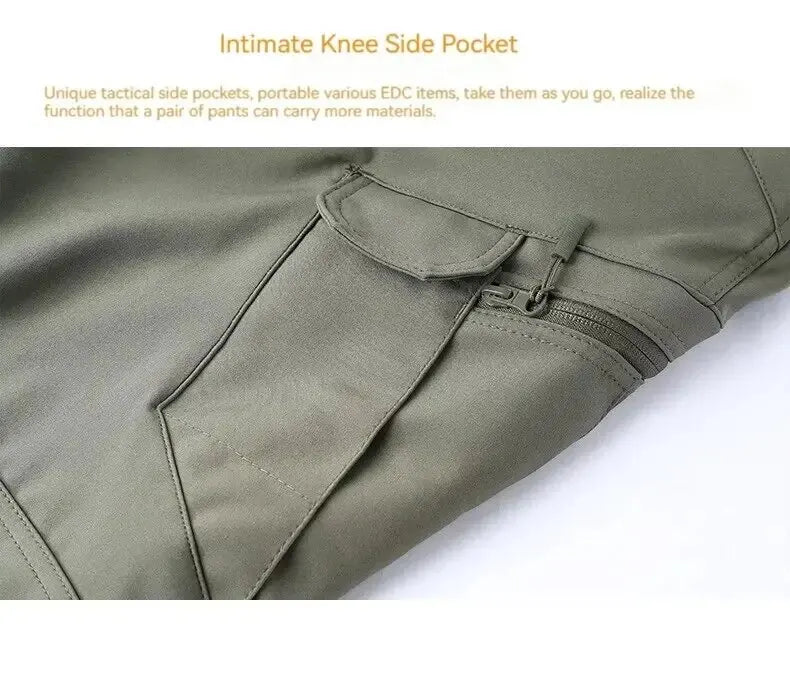 5XL 6XL Winter Waterproof Tactical Jackets Sets Men Outdoor Soft Shell Hiking Hunting Jacket Suit Fleece Cargo Pant Tracksuits