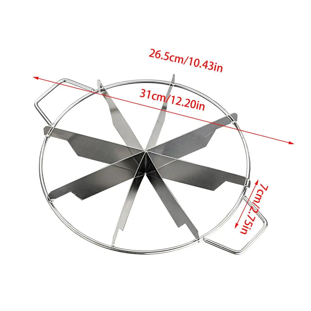Stainless Steel Cake Divider 6/7/8 Divisions Pizza Cutter Cheesecake Slicer Round Pastry Cheese Pizza Cutting Press Machine Tool
