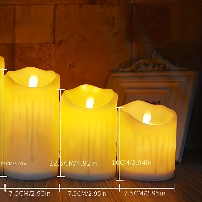 Flameless LED Candles With Remote Control And Timer