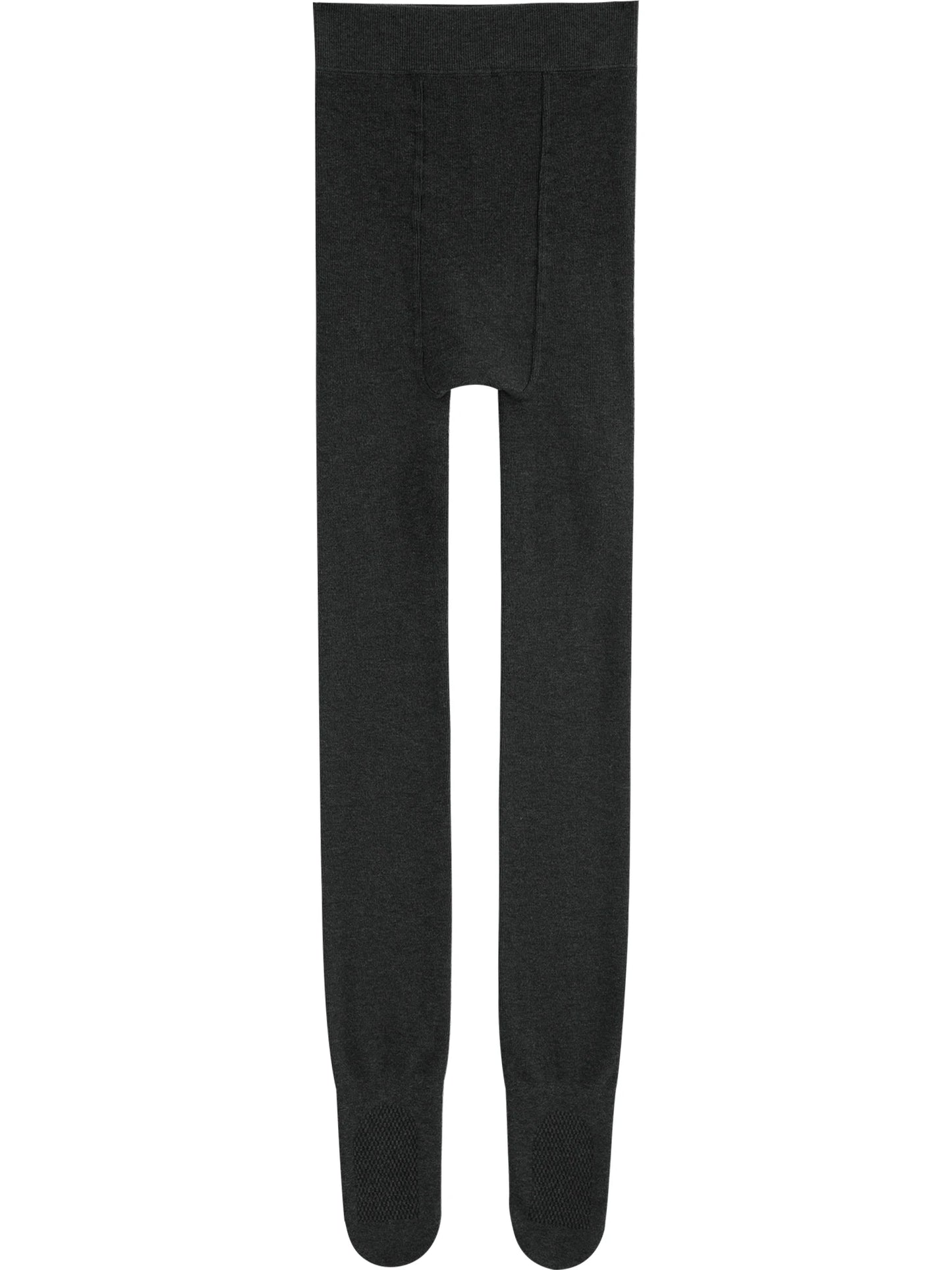 ZIQIAO Gray Slightly Compressed Slimming Pantyhose 2025 New Coffee-colored Leggings