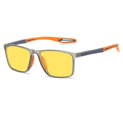Men Women Photochromic Car Driver Goggles Night Vision Glasses Anti Glare Vintage Square Glasses Ultra Light Sport Eyewear