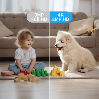 Bezsecure 5MP Wifi Camera Indoor IP Cameras For Home Security Color Night Vision Motion Detection CCTV Camera O-Kam pro APP