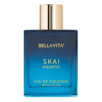 BellaVita Luxury SKAI Aquatic Unisex Cologne (3.48 fl.oz) Gift | Unisex Fresh Cologne Perfume | Long-Lasting fragrance with Berg