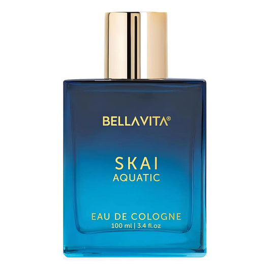 BellaVita Luxury SKAI Aquatic Unisex Cologne (3.48 fl.oz) Gift | Unisex Fresh Cologne Perfume | Long-Lasting fragrance with Berg