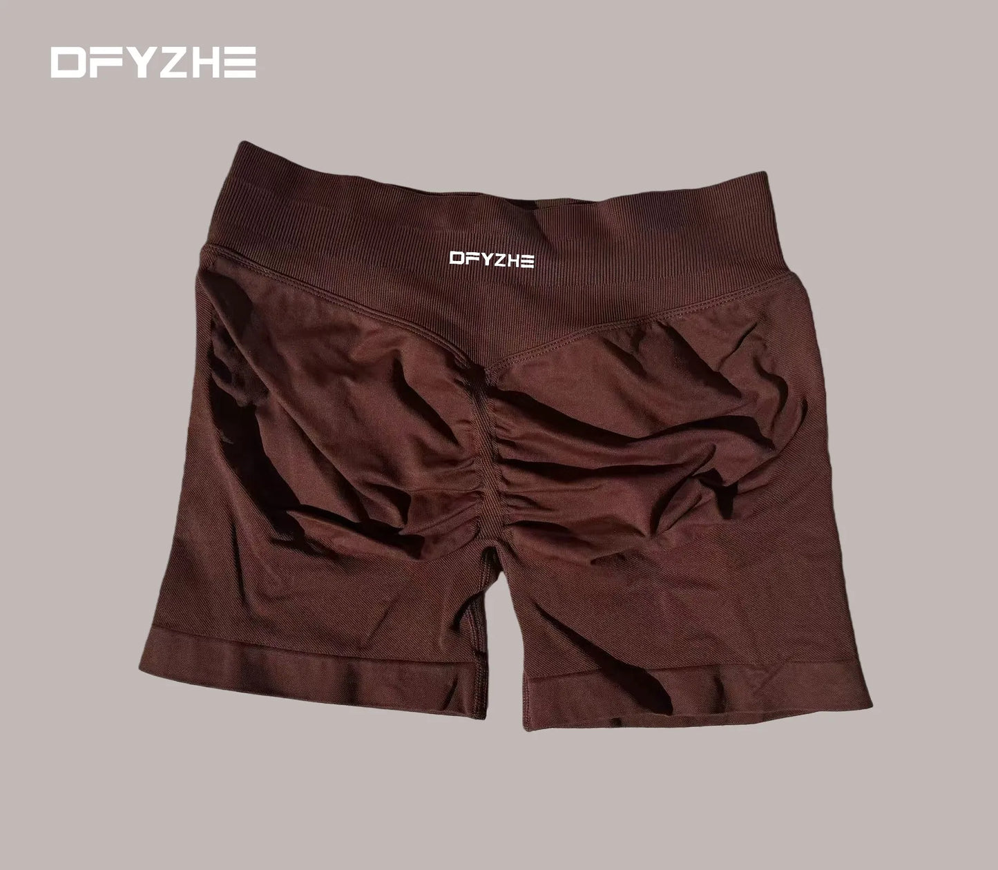 DFYZHE 4.5-inch yoga gym shorts, waist cinching and hip lifting shorts, seamless yoga shorts
