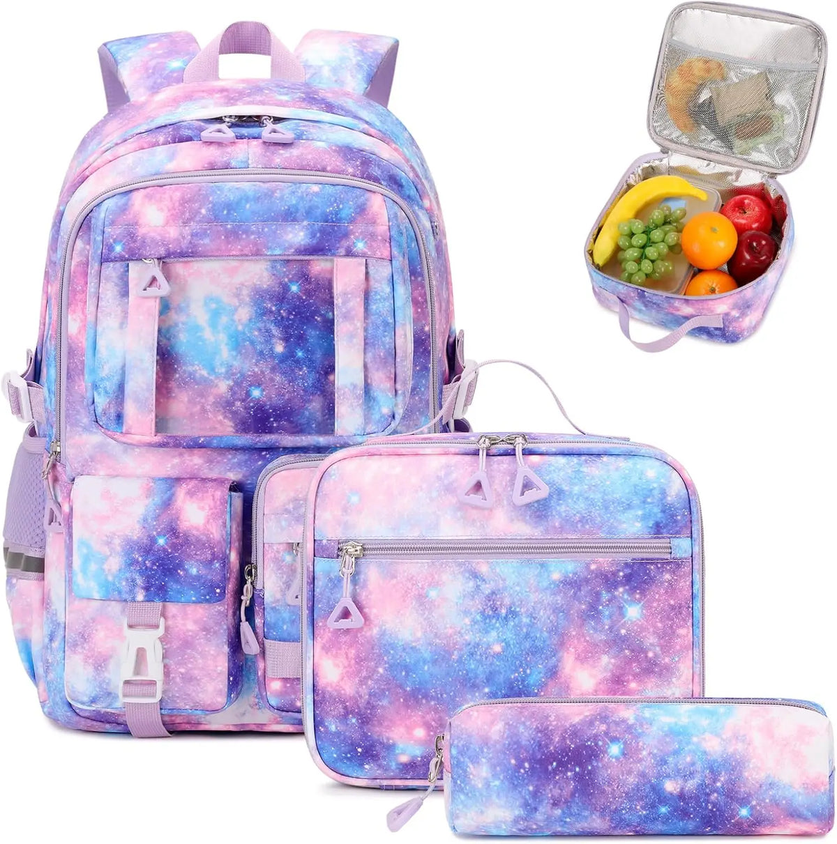 Kids Backpack for Girls - Middle School &amp; Elementary School - Kawaii Ita Backpack - Purple
