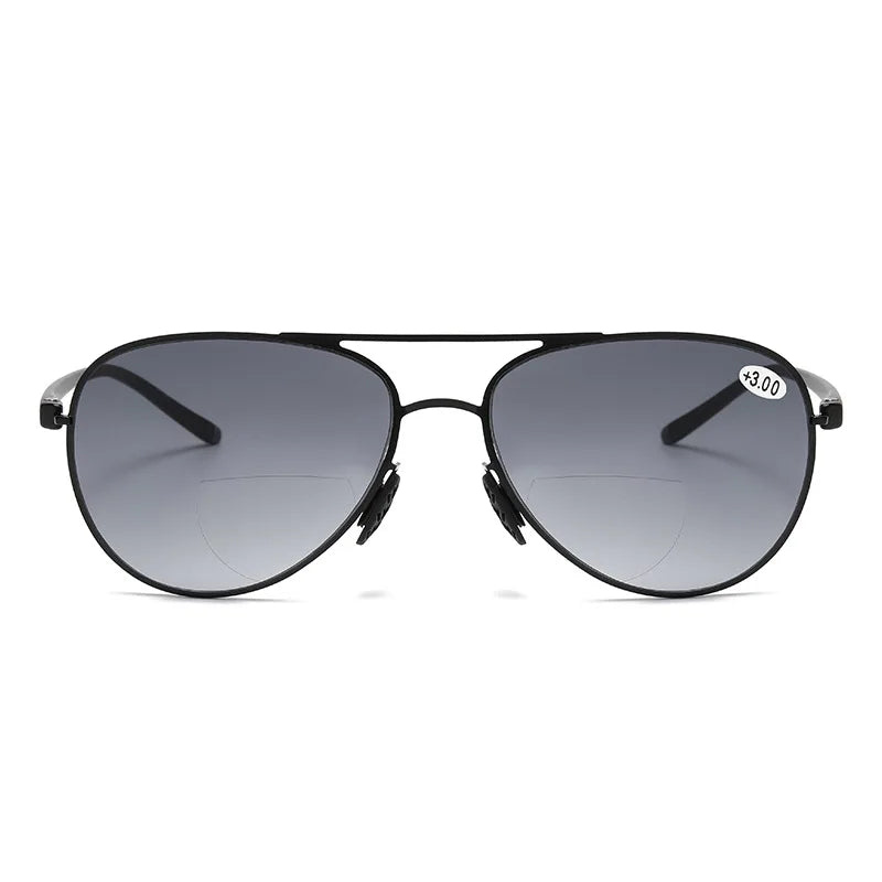 Double-light Reading Glasses Blue Light Blocking Aviator Eyeglasses Ultraviolet Resistance Women Ultra Light Fashion Eyewear