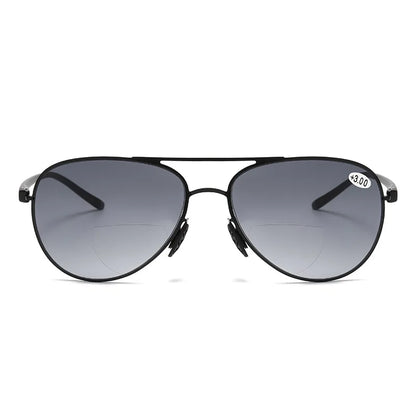 Double-light Reading Glasses Blue Light Blocking Aviator Eyeglasses Ultraviolet Resistance Women Ultra Light Fashion Eyewear