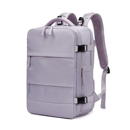 Women Laptop Backpack 15.6inch Teenage girl USB charging school Backpack Independent Shoe bag travel Backpack outdoor Backpack