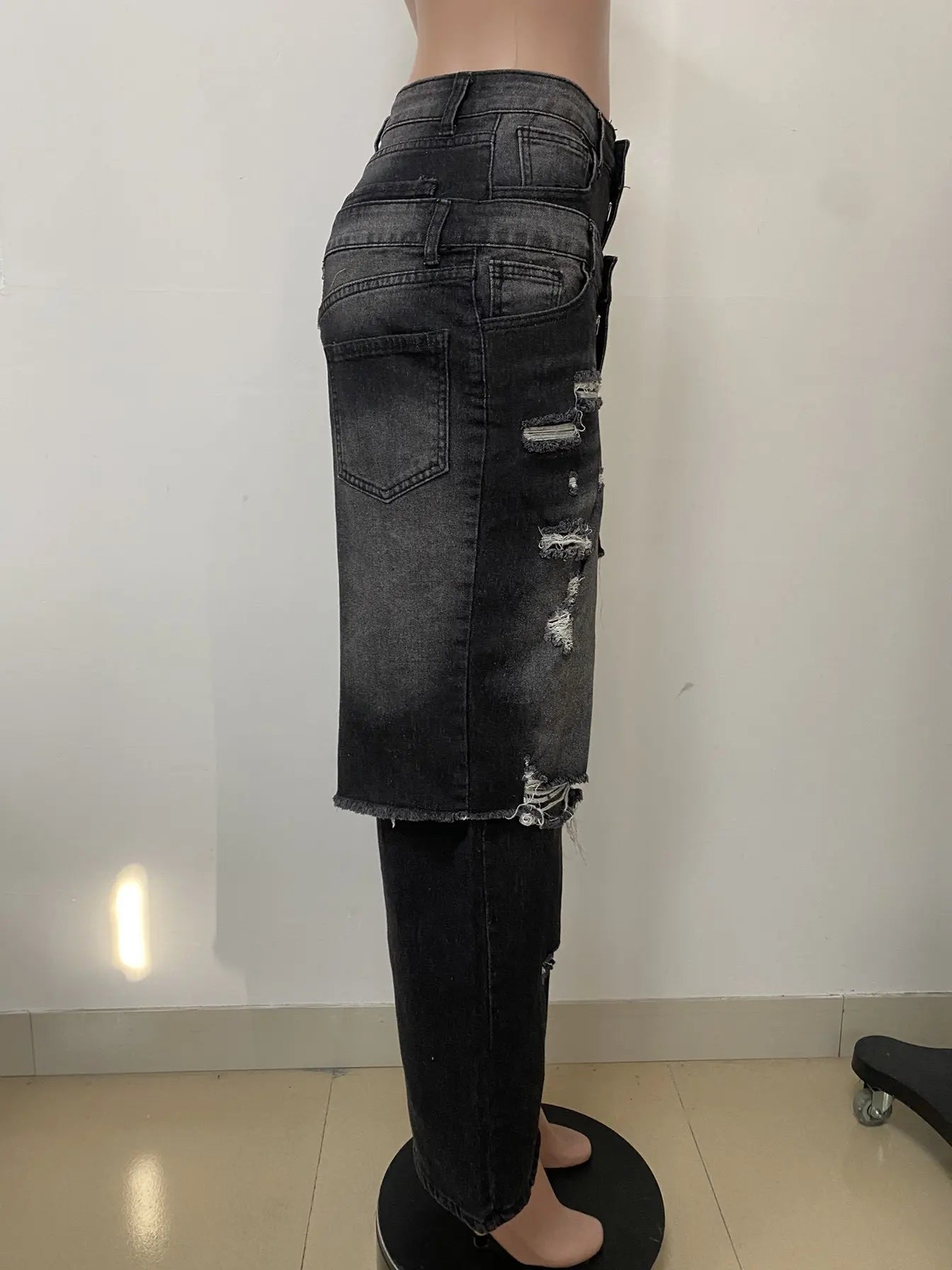 Streetwear Wide Leg Jeans Cargo Pants Sexy Women High Waist Elegant High Street Denim Loose Trousers