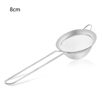 Stainless Steel Sieve Mesh Filter Slotted Spoon Kitchen Essential 3 Pack Fine Food Strainer with Long Handle for Cooking